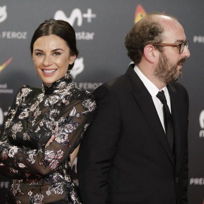 Miren Ibarguren y Borja Cobeaga en los Premios Feroz 2018