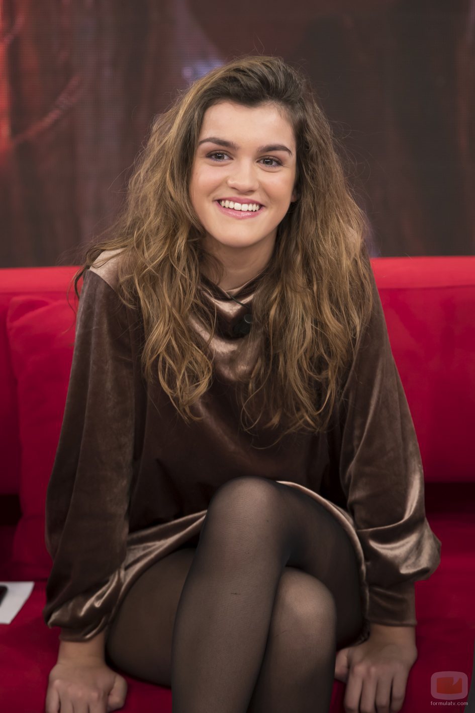 Amaia, la ganadora de 'OT 2017', en el sofá de 'La mañana' de La 1