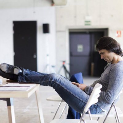 Igor Yebra, director de la Escuela descansando en los castings de 'Fama a bailar 6'