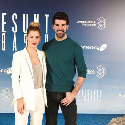 Alejandra Onieva y Miguel Ángel Muñoz en la presentación de 'Presunto culpable'