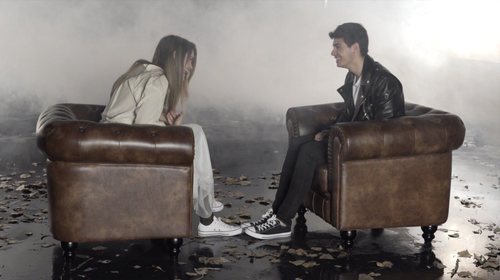 Amaia Romero y Alfred en el rodaje del videoclip de "Tu canción", tema para el Festival de Eurovisión 2018