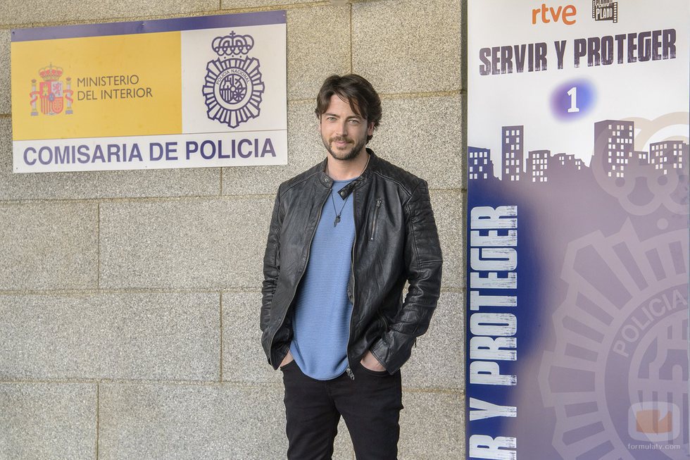 Ángel de Miguel en la presentación de la segunda temporada de 'Servir y proteger'