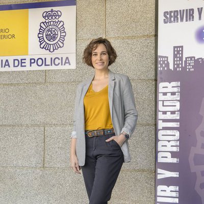 Celia Freijeiro en la presentación de la segunda temporada de 'Servir y proteger'