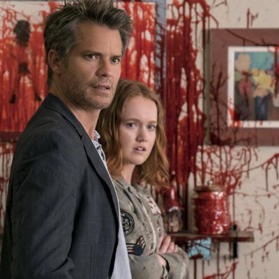 Timothy Olyphant y Liv Hewson en la segunda temporada de 'Santa Clarita Diet'