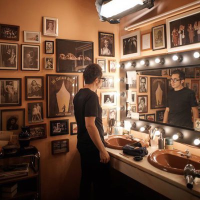 Berto, antes de salir a escena en 'Mira lo que has hecho'