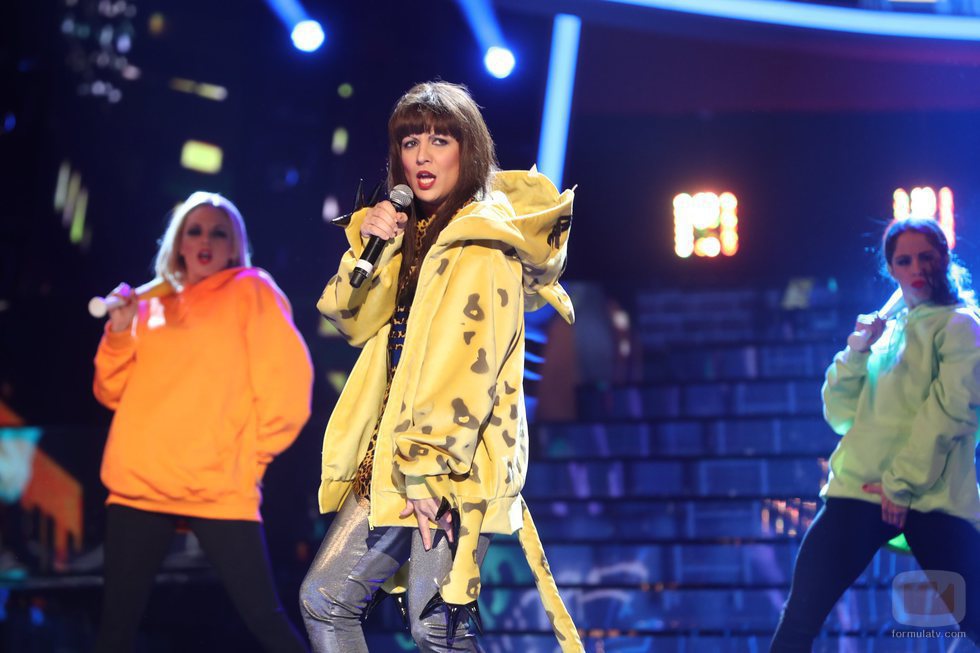 Lucía Jiménez es Mala Rodríguez en la gala 19 de 'Tu cara me suena'