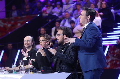 El jurado de 'Tu cara me suena' con Santiago Segura en la gala 19