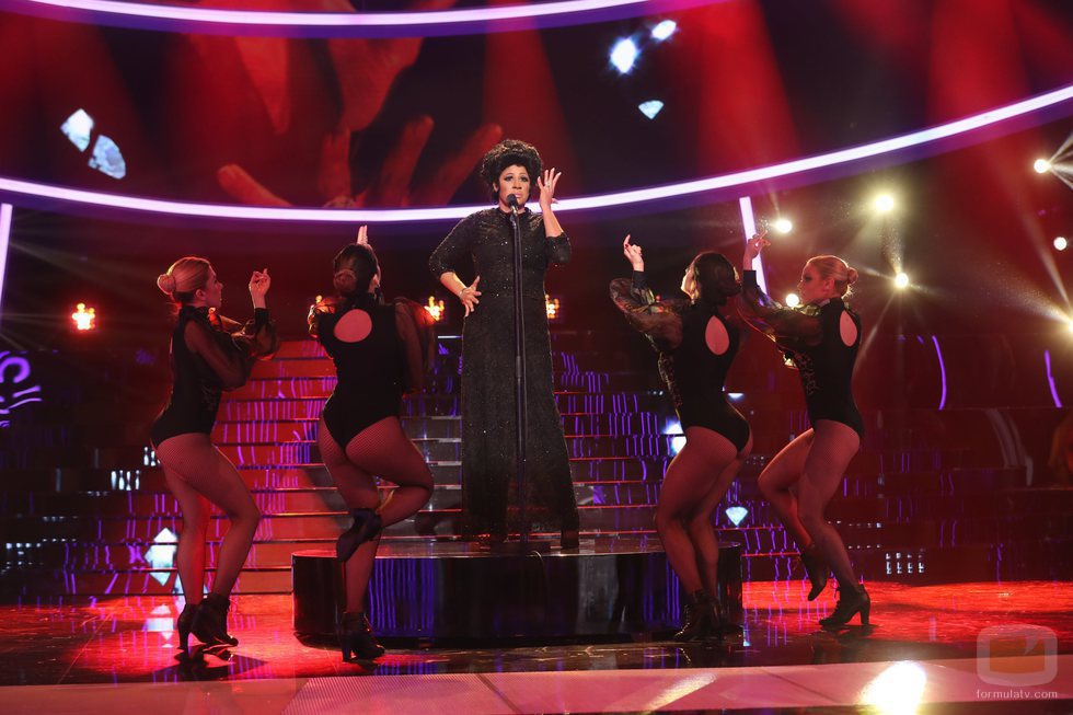 La Terremoto de Alcorcón imita a Shirley Bassey en la segunda semifinal de 'Tu cara me suena'