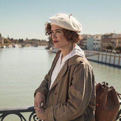 Patricia López Arnaiz en el rodaje de 'La otra mirada'