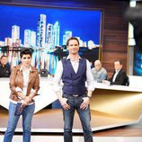 Javier Cárdenas y Alejandra Castelló, presentadores de 'Hora punta'