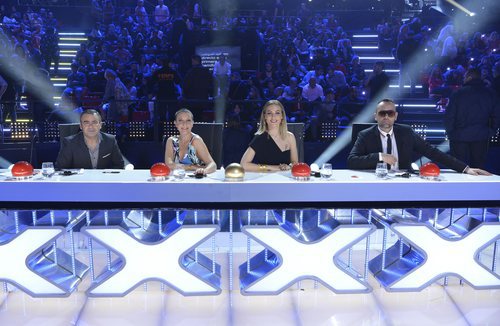 Los miembros del jurado de la tercera edición de 'Got Talent España' en la primera semifinal