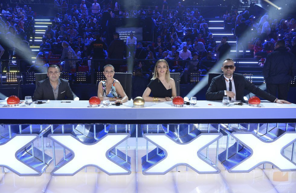 Los miembros del jurado de la tercera edición de 'Got Talent España' en la primera semifinal