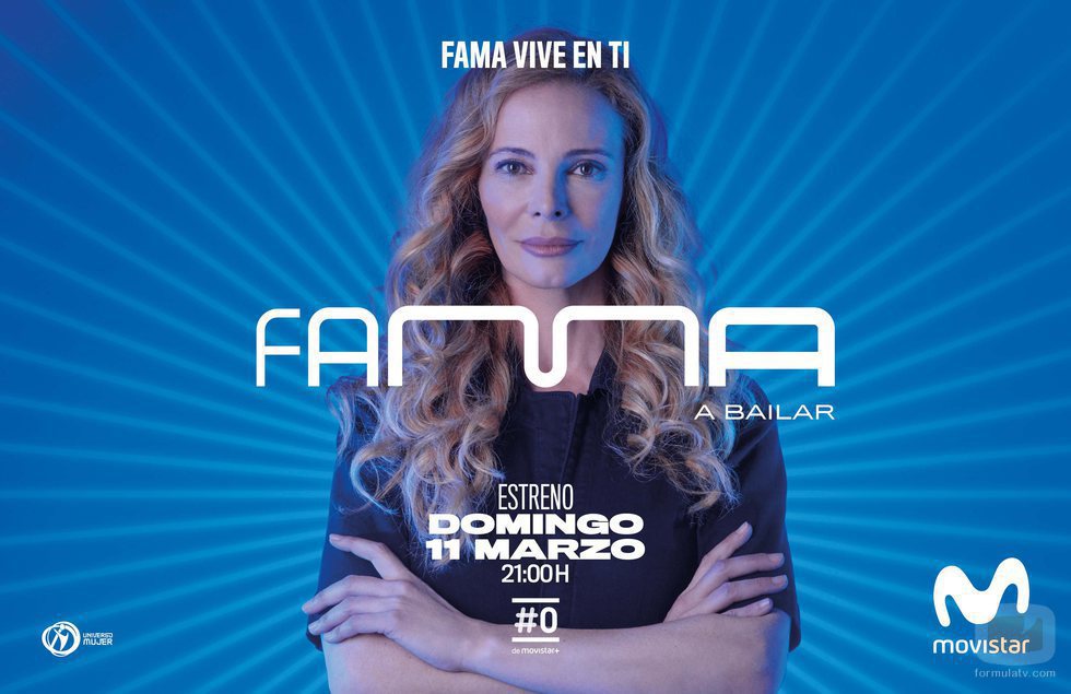 Póster promocional de Paula Vázquez, presentadora de 'Fama a bailar 2018'