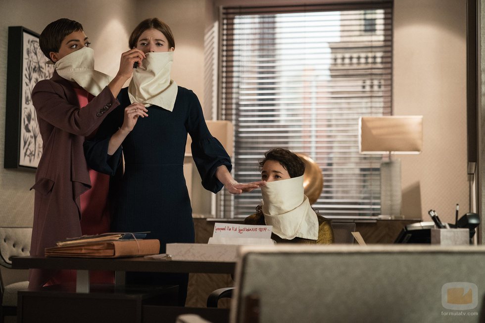 Cush Jumbo, Rose Leslie y Sarah Steele en 'The Good Fight'