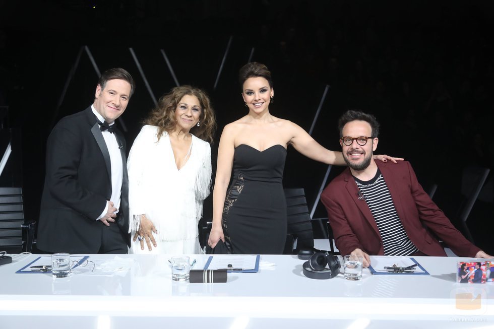 El jurado en la gala final de la sexta edición de 'Tu cara me suena'