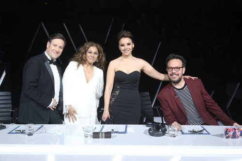 El jurado en la gala final de la sexta edición de 'Tu cara me suena'