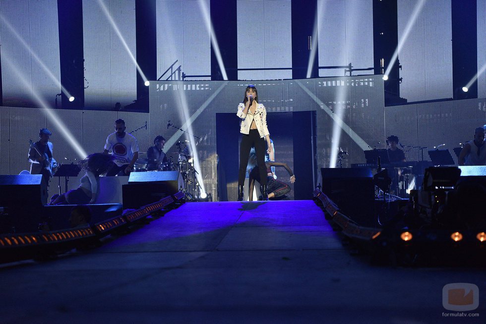Aitana en el ensayo de la Gira de 'OT 2017'