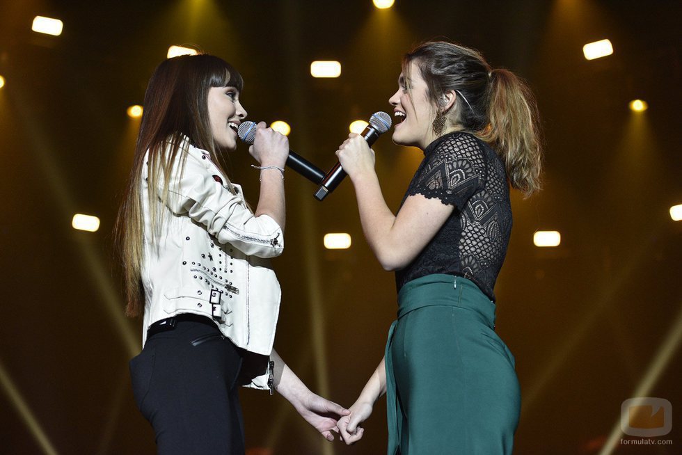 Amaia y Aitana en el ensayo de la Gira de 'OT 2017'
