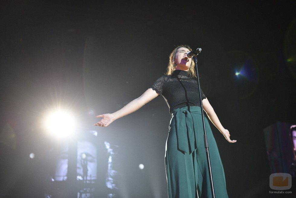 Amaia en el ensayo de la Gira de 'OT 2017'