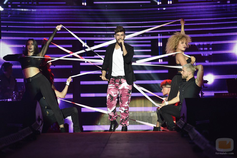 Agoney en el primer concierto de la Gira de 'OT 2017'