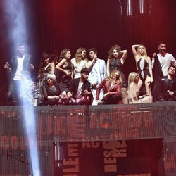 Los concursantes 'OT 2017' en el primer concierto de la Gira