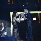 Aitana y Cepeda cantan juntos en el primer concierto de la Gira de 'OT 2017'