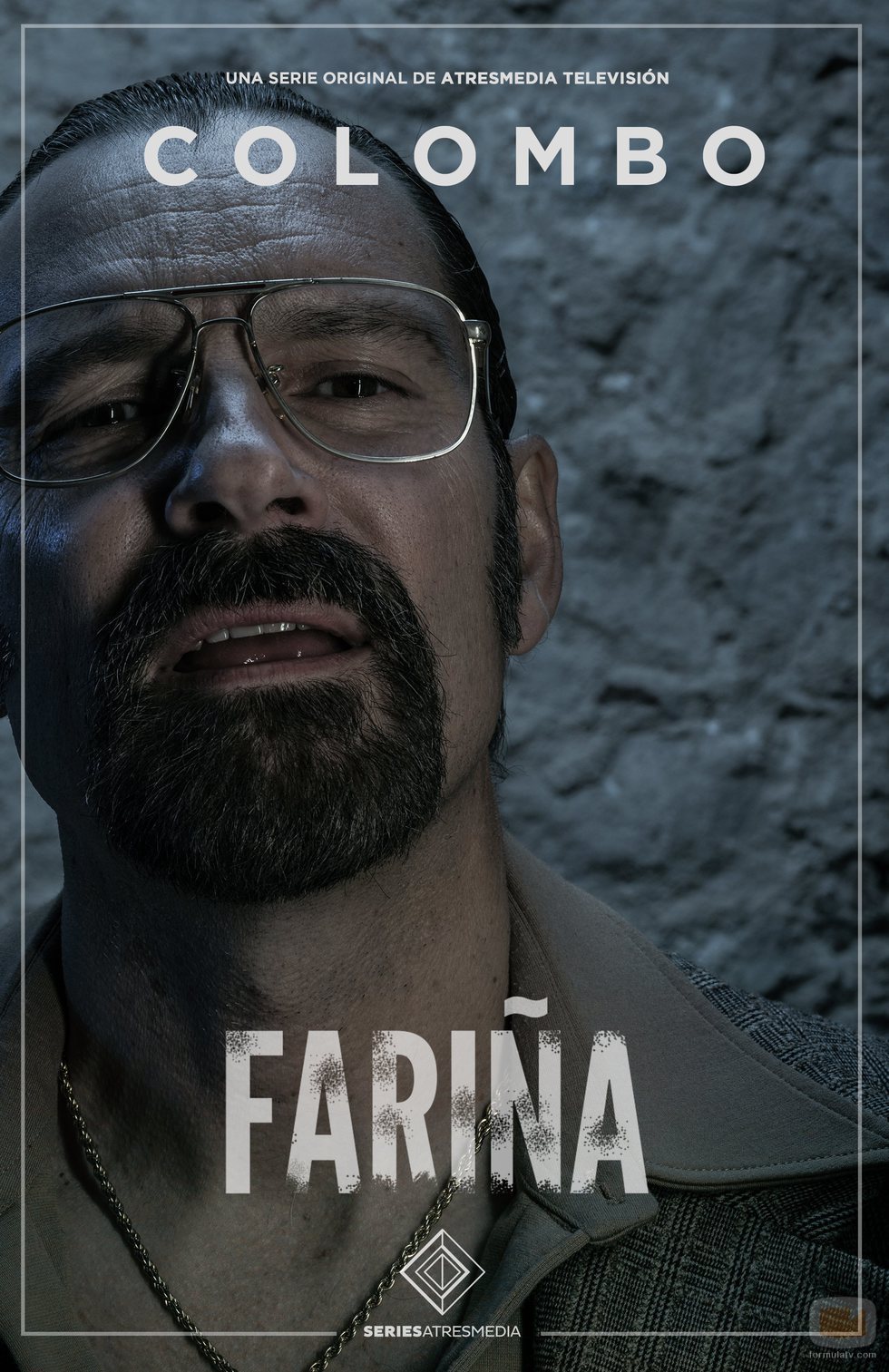 Póster de Colombo, uno de los protagonistas de 'Fariña'