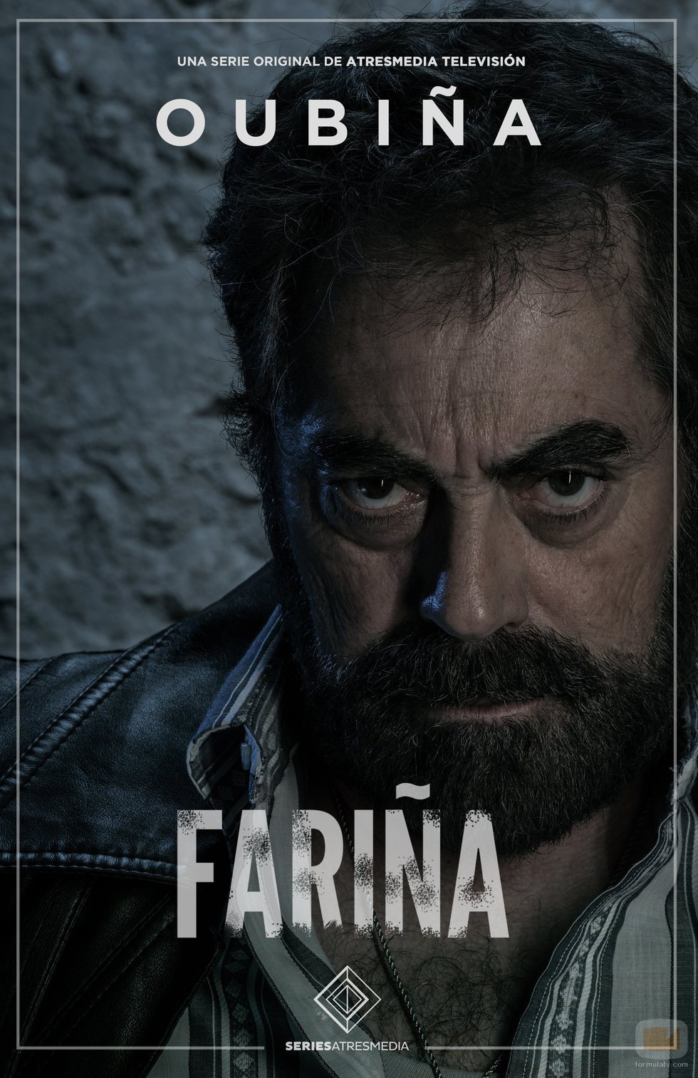 Póster de Oubiña, contrabandista en 'Fariña' de Antena 3