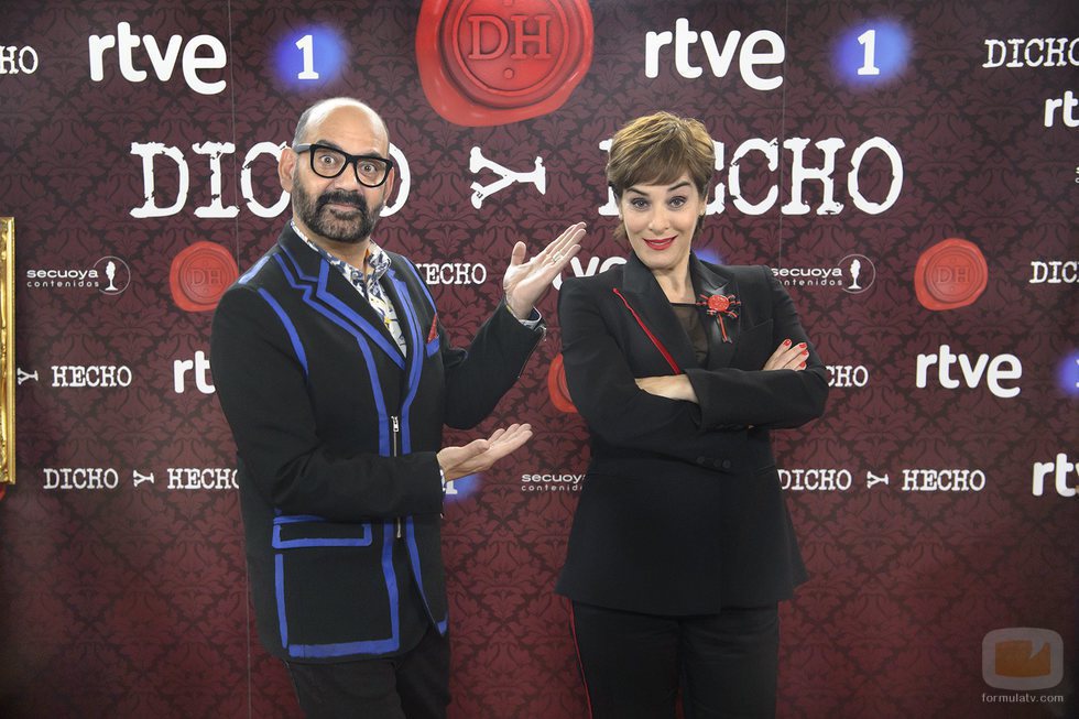 José Corbacho y Anabel Alonso, presentadores de 'Dicho y hecho'