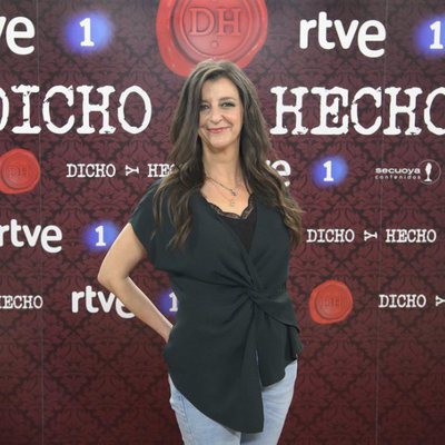 Goizalde Núñez, concursante de 'Dicho y hecho', en la presentación del programa