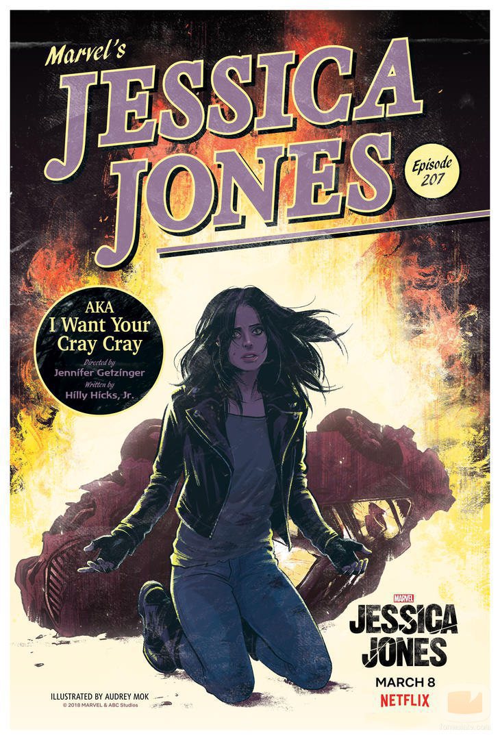 Capítulo 7 de la segunda temporada de 'Jessica Jones' como si fuera un cómic