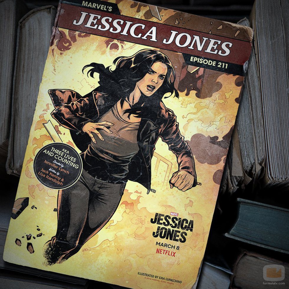 Capítulo 11 de la segunda temporada de 'Jessica Jones' como si fuera un cómic