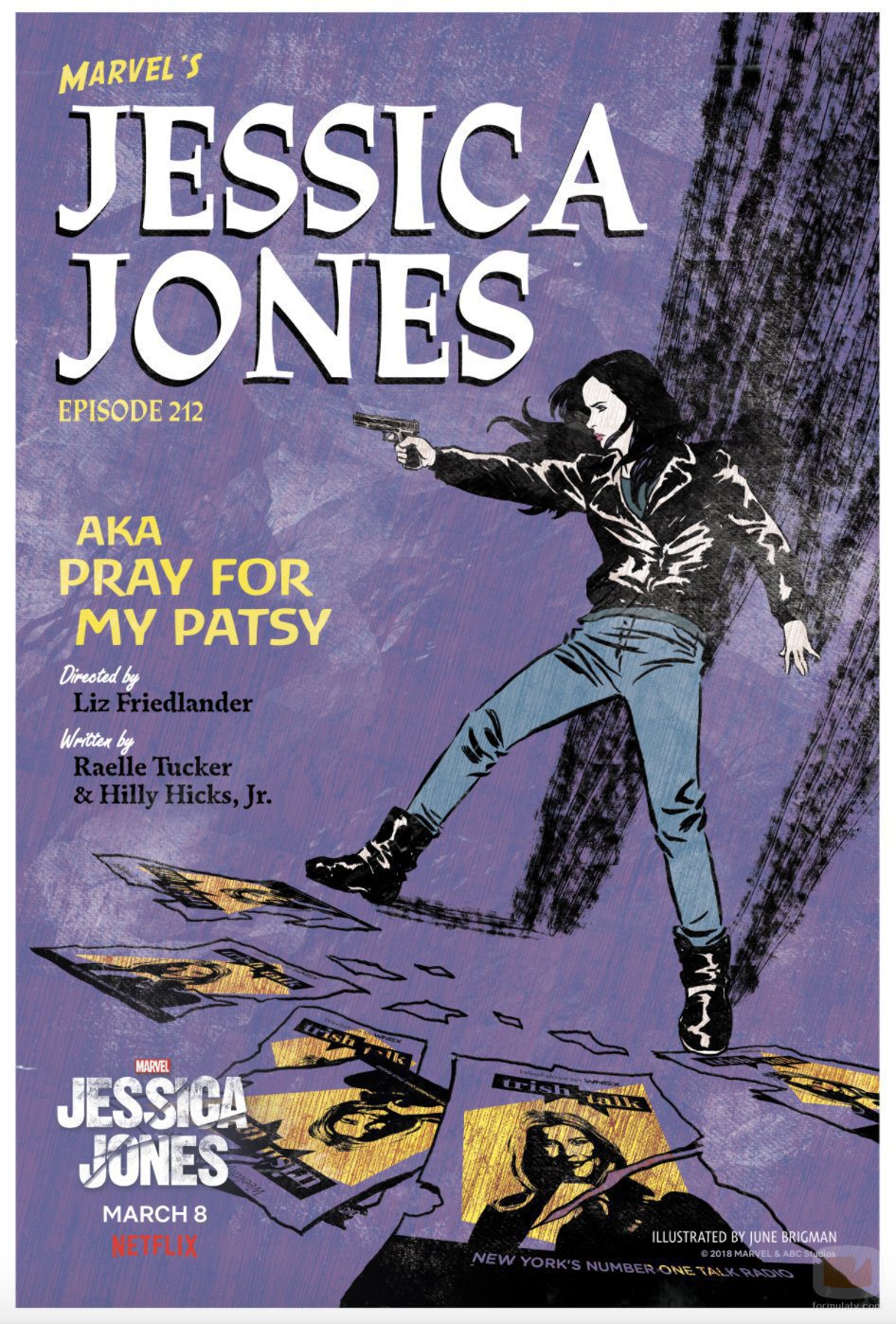 Capítulo 12 de la segunda temporada de 'Jessica Jones' como si fuera un cómic