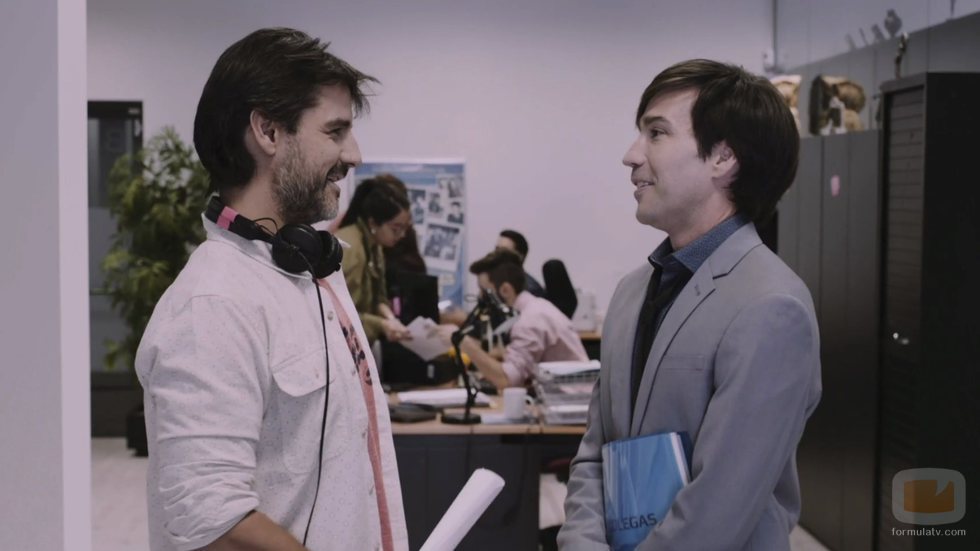 Antonio Hortelano y Manuel Feijoo en el último capítulo de la primera temporada de 'Colegas'