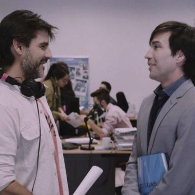 Antonio Hortelano y Manuel Feijoo en el último capítulo de la primera temporada de 'Colegas'