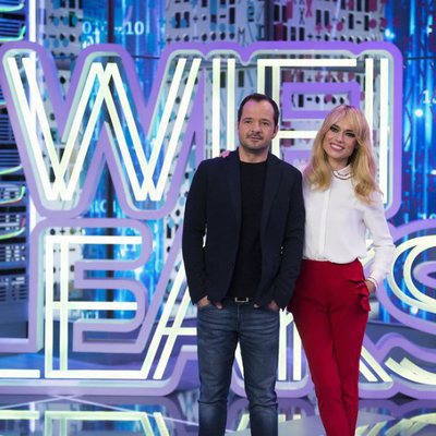 Ángel Martín y Patricia Conde, en la presentación de 'WifiLeaks'