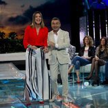 Sandra Barneda y Jorge Javier Vázquez en la primera Gala de 'Supervivientes 2018'