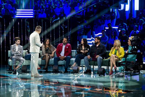 Jorge Javier Vázquez habla con el defensor de Saray Montoya en 'Supervivientes 2018'