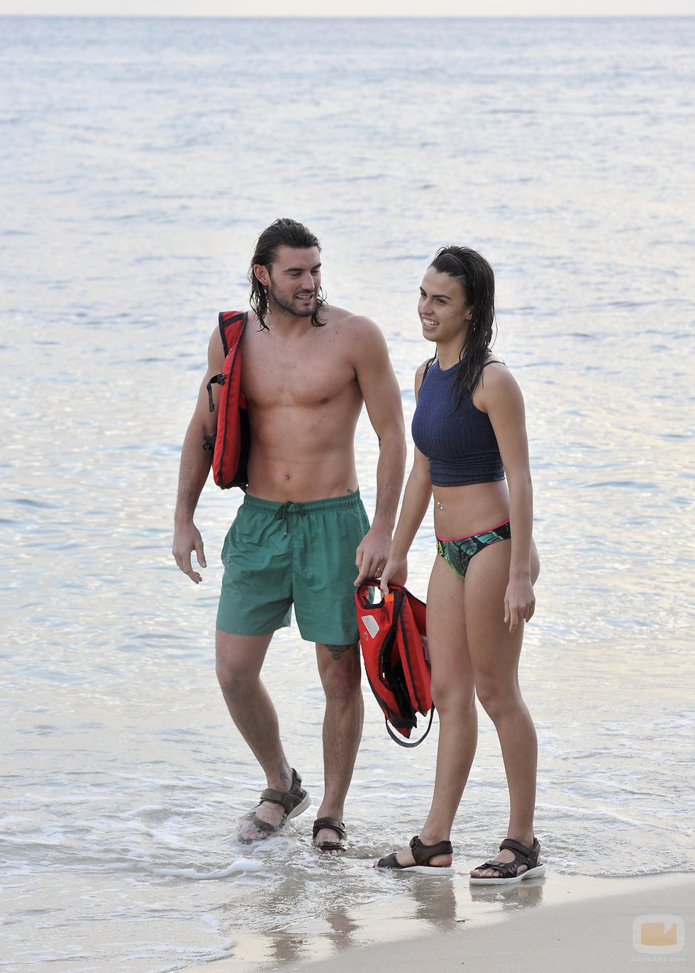 "Logan" Sampedro y Sofía Suescun llegan a la isla hondureña de 'Supervivientes 2018'