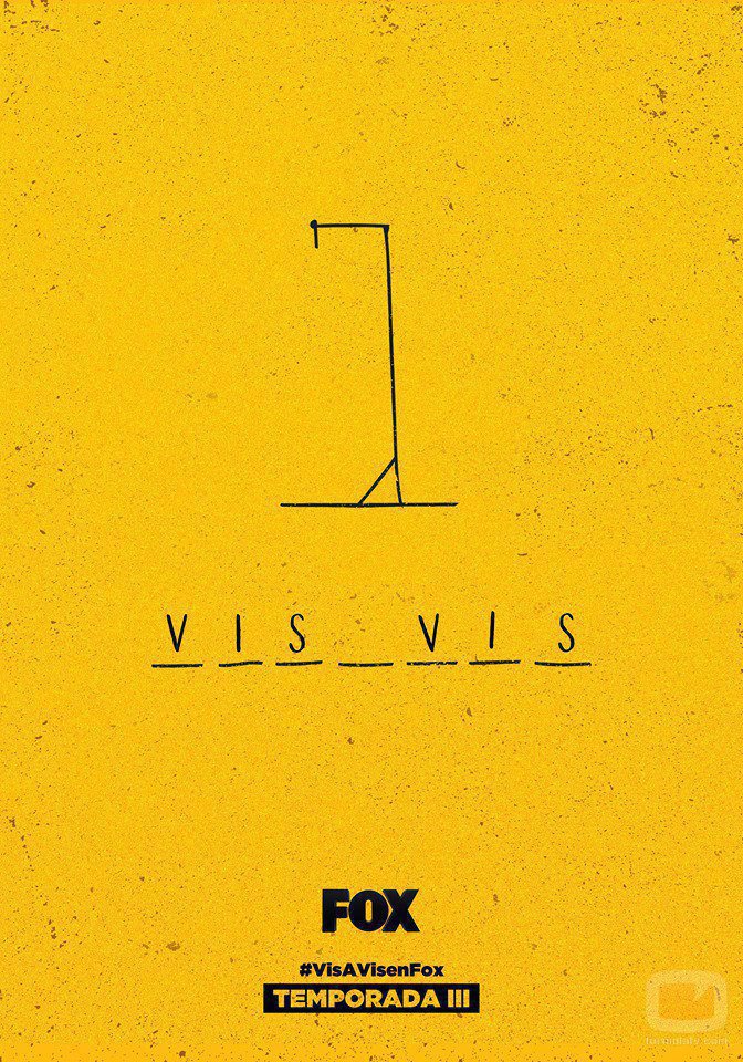 Póster de la tercera temporada de 'Vis a vis' con el ahorcado