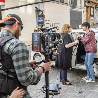 Paz Vega en pleno rodaje de 'Fugitiva', la serie de TVE