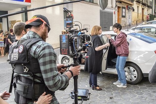 Paz Vega en pleno rodaje de 'Fugitiva', la serie de TVE