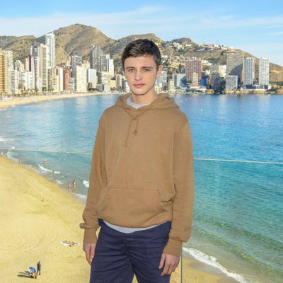 Iván Pellicer en el rodaje de 'Fugitiva'