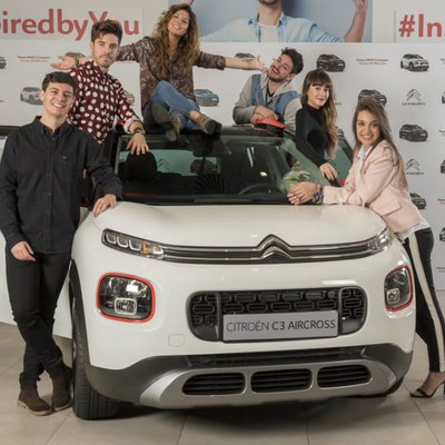 Concursantes de 'OT 2017' posan como embajadores de Citröen