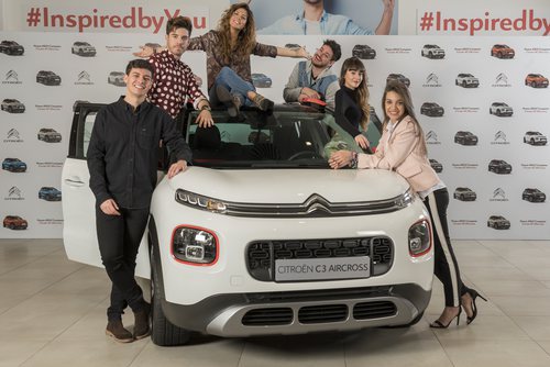 Concursantes de 'OT 2017' posan como embajadores de Citröen