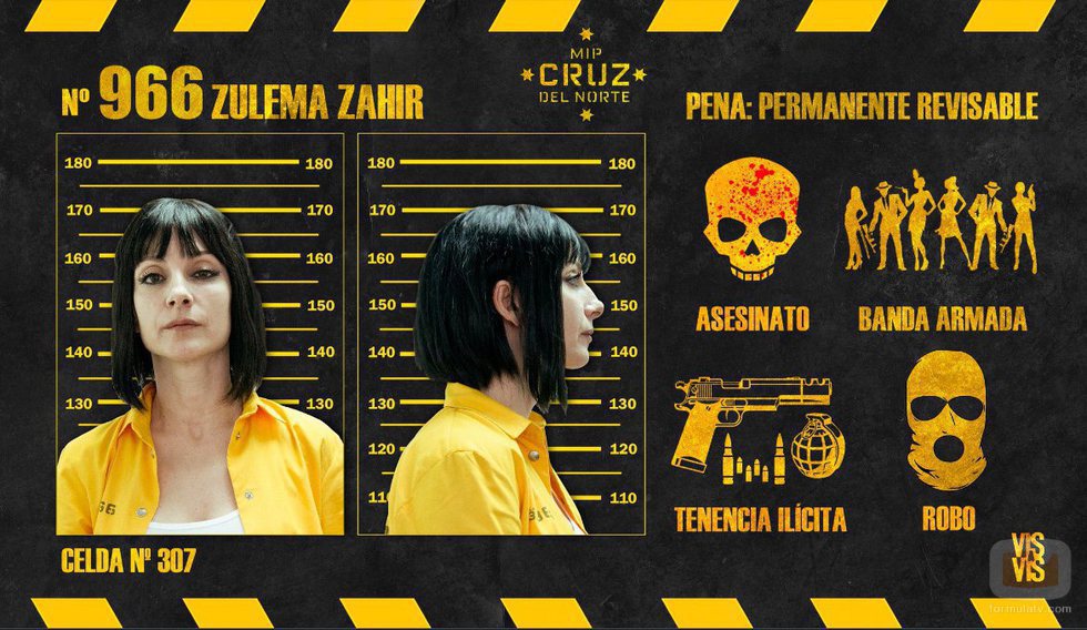 Ficha policial de Zulema en 'Vis a vis'