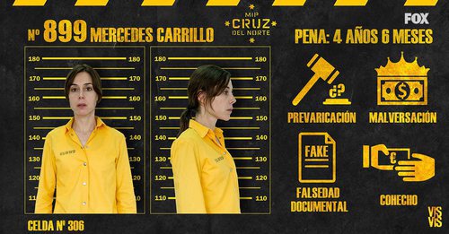 Ficha policial de Mercedes en 'Vis a vis'