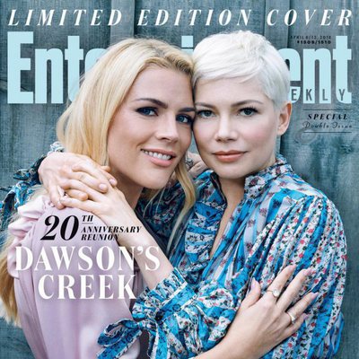 Busy Philipps y Michelle Williams en la portada especial de la reunión de 'Dawson crece'