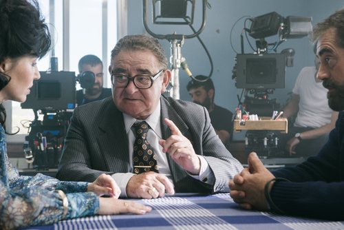 Manuel Lourenzo durante el rodaje de 'Fariña'
