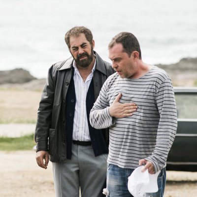 Carlos Blanco en la grabación de 'Fariña'